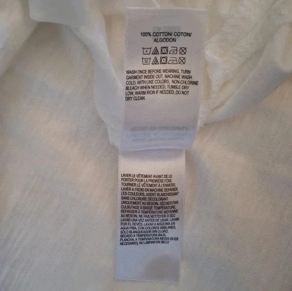 NWT Lucky Brand Small White Top - Picture 5 of 5
